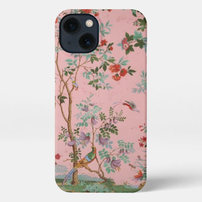 Funda Para iPhone Chinoiserie rosa (Reverso )