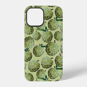 Funda Para iPhone 12 Chirimoya Acuarela   Funda de iPhone verde Case-Ma