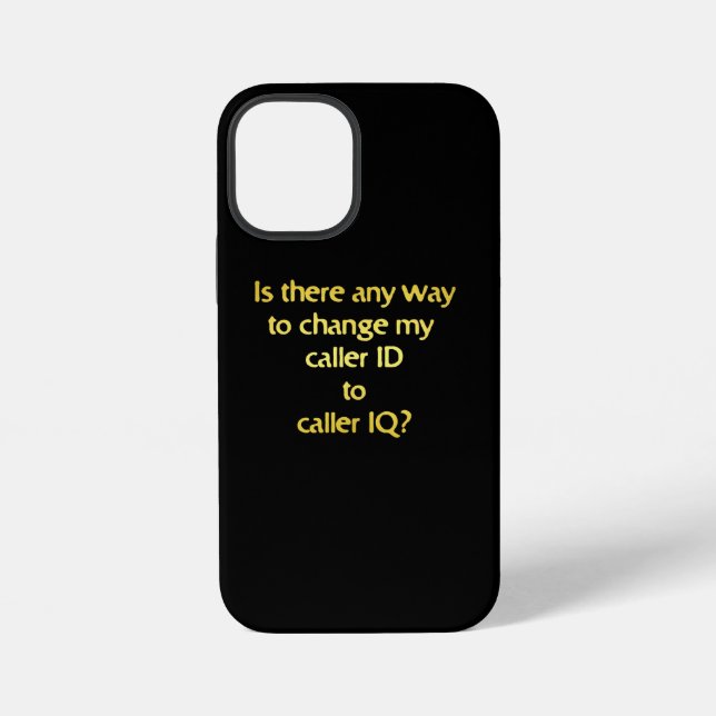 Funda Para iPhone Chiste divertido cambiando ID a CI (Reverso )