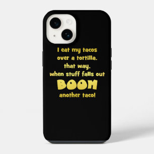 Funda Para iPhone 14 Chiste divertido de tortilla Boom
