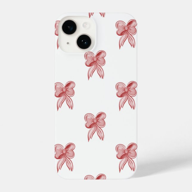 Funda Para iPhone Christmas bow phone case (Reverso )
