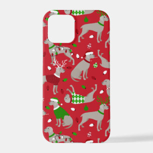 Funda Para iPhone 12 Pro Christmas Weimaraner Dog