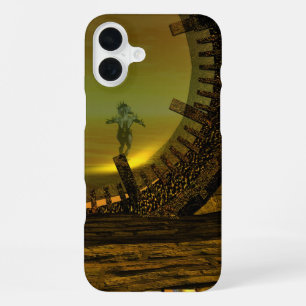 Funda Para iPhone 16 Plus CIBORG TITÁN, HIPERIÓN DEL DESIERTO Ciencia ficció