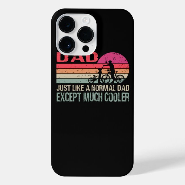 Funda Para iPhone Ciclismo en bicicleta de papá (Reverso)