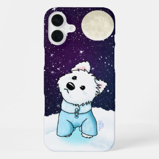 Funda Para iPhone 16 Plus Cielo Nocturno Invierno Westie