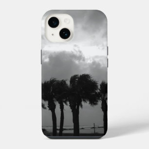 Funda Para iPhone 14 Cielos tormentosos tropicales en escala de grises 