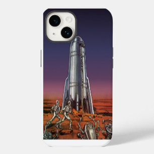 Funda Para iPhone 14 Ciencia ficción vintage, astronautas alienígenas e