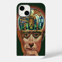 Ciencia Ficción Vintage, Cerebro Alien en Laborato