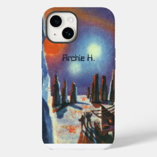 Funda Para iPhone 14 Ciencia ficción vintage planeta extranjero con ali