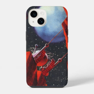 Funda Para iPhone 14 Ciencia Ficción Vintage, Vehículo Espacial Rover d