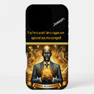 Funda Para iPhone 16 Pro Max Científico de datos creativo en el trabajo