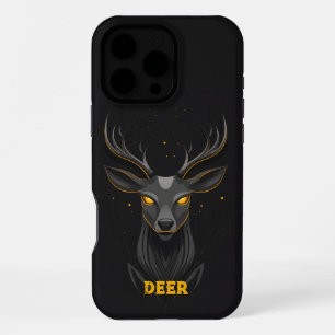 Funda Para iPhone 16 Pro Max Ciervo Mágico Negro