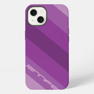 Funda para iPhone Cinco Franja Diagonal Morada Per
