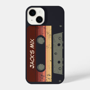 Funda Para iPhone 14 Cinta de cassette retro -nombre personalizado de é
