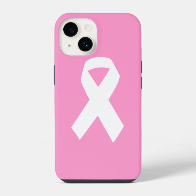 Funda Para iPhone Cinta de Concienciación sobre Rosa (Reverso )
