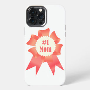 Funda Para iPhone 13 Pro Max Cinta de premio ganadora de la madre número uno ag