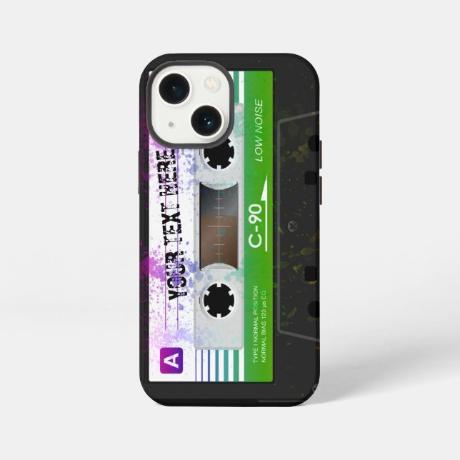 Funda Para iPhone Cinta divertida de audio retro compacto (Reverso )