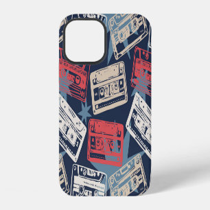 Funda Para iPhone 12 Cintas de música antiguas sin fisuras Vintage