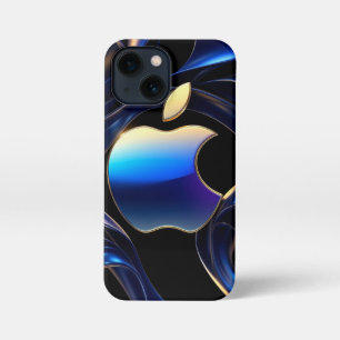 Funda Para iPhone 13 Mini Cintas Líquidas Metálicas Elegantes Luxe Manzana d