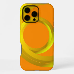 Funda Para iPhone 16 Pro Max Círculo de bucle abstracto naranja