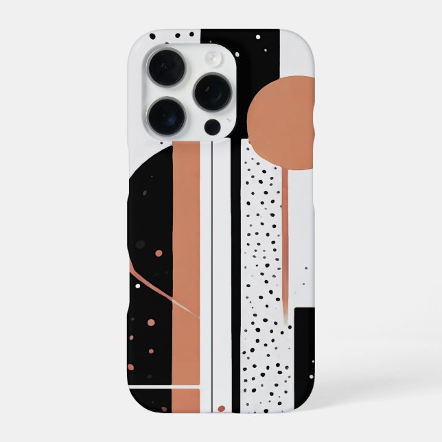 Funda Para iPhone círculos abstractos (Reverso)