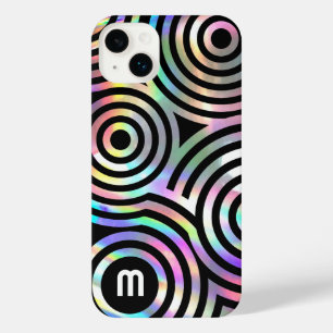 Funda Para iPhone 14 Plus círculos abstractos de imitación holográfica iPhon