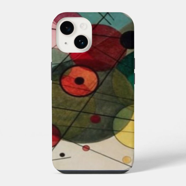 Funda Para iPhone Círculos abstractos de Kandinsky (Reverso )