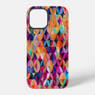 Funda Para iPhone 12 Círculos brillantes Resumen Fondo de cosecha
