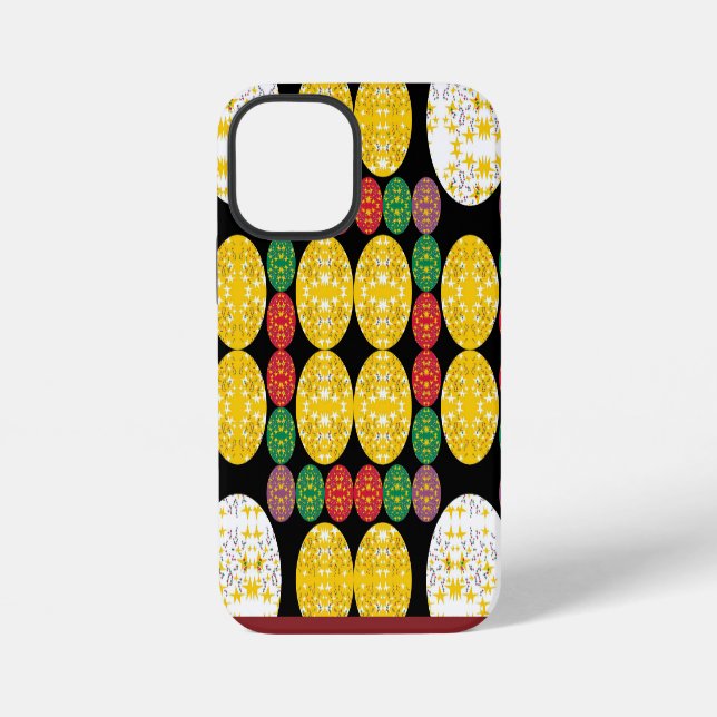 Funda Para iPhone Círculos de Estrellas (Reverso )