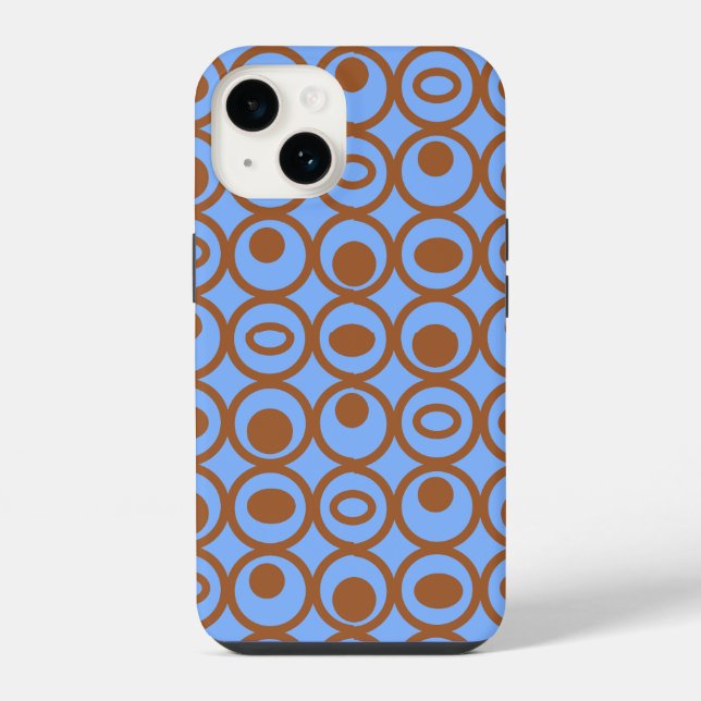 Funda Para iPhone Círculos en círculos (Reverso )