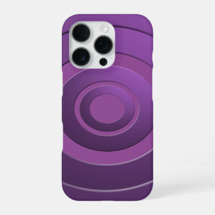 Funda Para iPhone 16 Pro Círculos Geométricos Modernos Morados con Cualquie