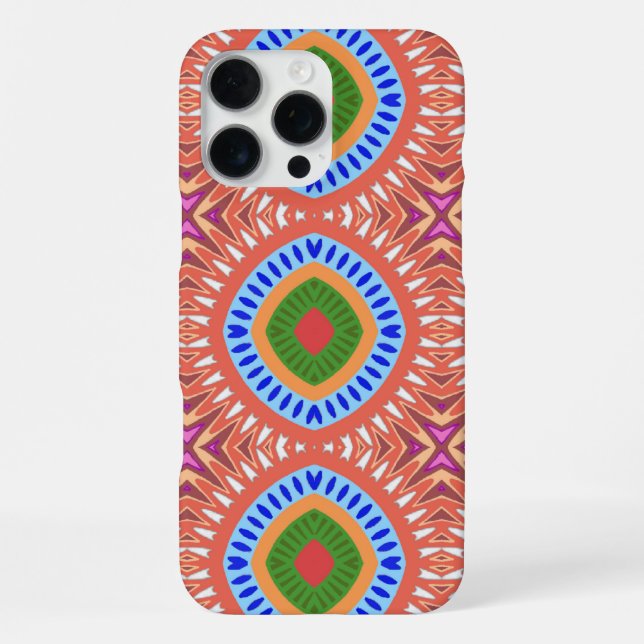 Funda Para iPhone Círculos Tribales (Reverso )