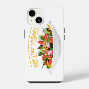 Funda Para iPhone 14 Cita de comer tus verduras mezcla de ensalada fres