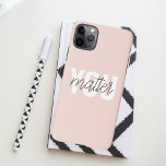 Funda Para iPhone 11Pro Max Cita de inspiración para el Pastel rosa moderno<br><div class="desc">Cita de inspiración para el Pastel rosa moderno</div>