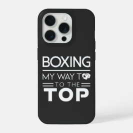 Cita de motivación de boxeo tipografía minimalista