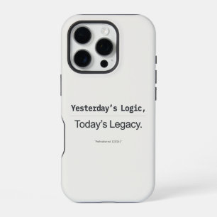 Funda Para iPhone 16 Pro Cita de programador de la lógica de ayer y el lega
