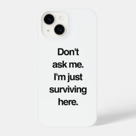 Funda Para iPhone 14 Cita graciosa minimalista para el empleado