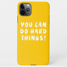 Funda Para iPhone 11Pro Max Cita Inspiradora positiva amarilla
