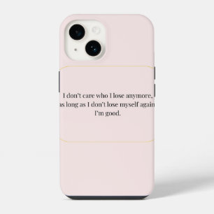 Funda Para iPhone 14 Cita Minimalista de Amor Propio – Inspirador