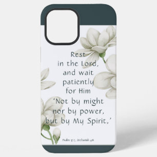 Funda Para iPhone 12 Pro Max Citas de aliento de las Escrituras de la Biblia Fl