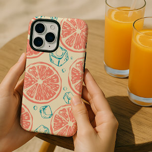 Funda Para iPhone 16 Pro Max Citrus and Ice Pattern 