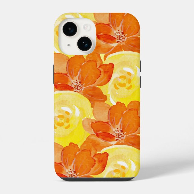 Funda Para iPhone Citrus y Floral (Reverso )