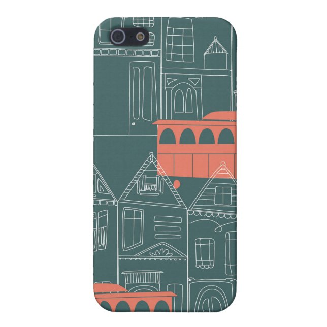 Funda Para iPhone Ciudad de la carretilla (Atrás)