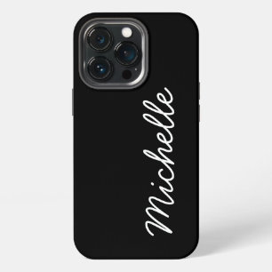 Funda Para iPhone 13 Pro Clásico nombre o texto en cursiva personalizada en
