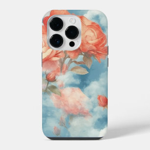 Funda Para iPhone 14 Pro Clásicos - Rosas rosadas y rojas angelicales en su