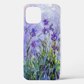 Funda Para iPhone 12 Claude Monet Lilac Irises Azul Floral Vintage