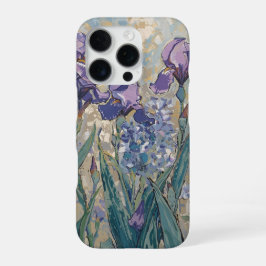 Funda Para iPhone 16 Pro Claude Monet - Lilac Irises / Iris Mauves