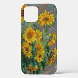 Funda Para iPhone 12 Claude Monet Sunflower Vintage Floral