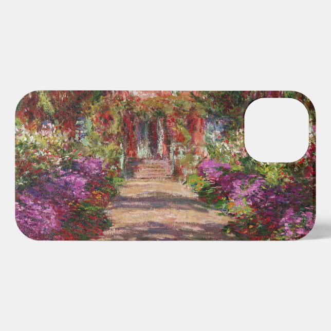Funda Para iPhone Claude Monet | Una ruta en el jardín de Monet (Reverso Horizontal)
