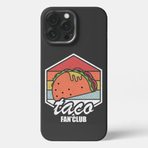 Funda Para iPhone 13 Pro Max club de fans de tacos tacos retro comida mexicana